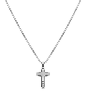 Naszyjnik Nomination Italy Virtus Code krzyż z białymi diamentami 0.005 ct w kolorze srebrnym.png
